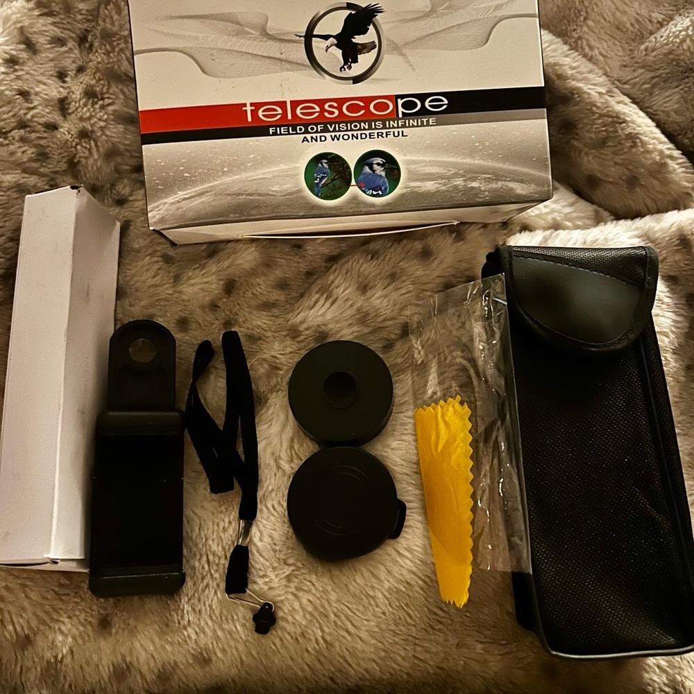 Black Monocular with Compass - Picture 2 of 6